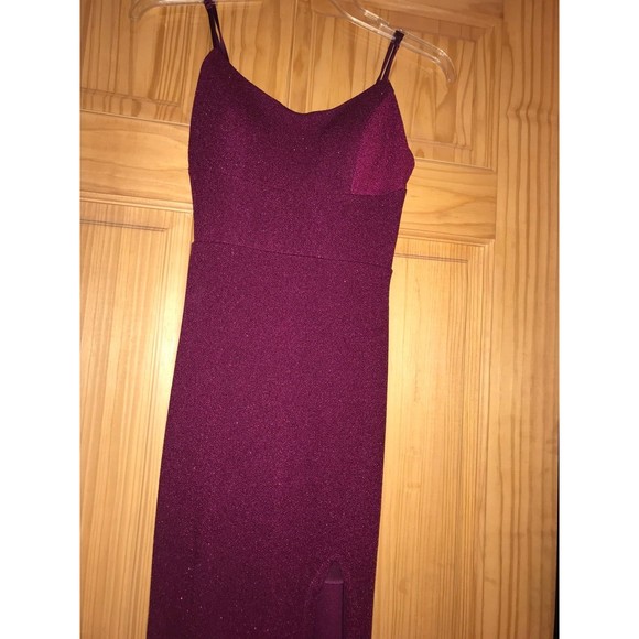 David’s bridal red formal slit dress - Picture 3 of 7